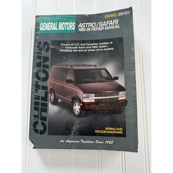 Other - Chilton General‎ Motors Astro Safari 1985-96 Repair Service Manual 28100